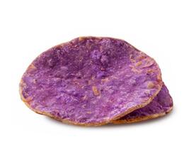 a purple potato on a white background photo