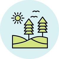 icono de vector de bosque