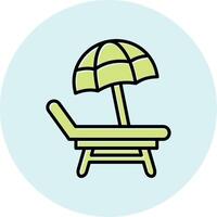 Beach Chair Vector Icon