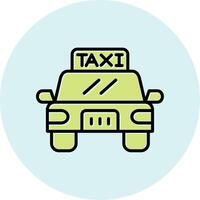 icono de vector de taxi