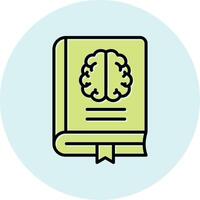 neurología libro vector icono