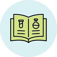 Ciencias libro vector icono