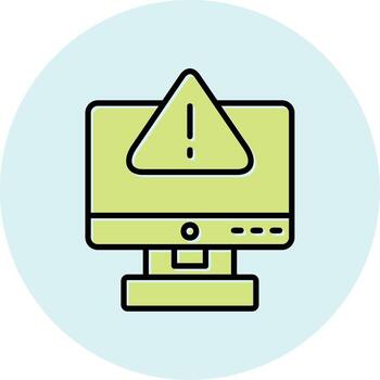 icono de vector de error
