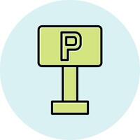 Parking Sign Vector Icon