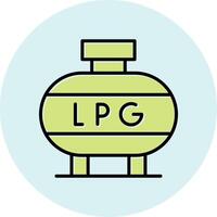 licuado petróleo gas vector icono