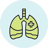 icono de vector de pulmones