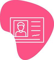 Identification Card Vector Icon