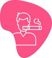 Man Smoking Vector Icon