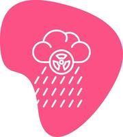 icono de vector de lluvia ácida