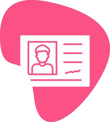 Identification Card Vector Icon