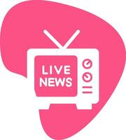 Live News Vector Icon