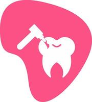 Tooth Drilling Vector Icon