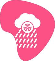 icono de vector de lluvia ácida