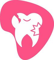 Caries Tooth Vector Icon