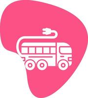 Electric Bus Vector Icon