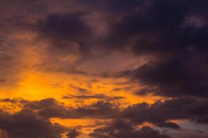 beautiful views of the sunset sky and sunrise sky with colorful clouds photo