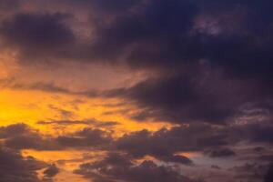 beautiful views of the sunset sky and sunrise sky with colorful clouds photo