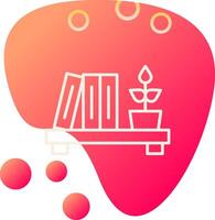 Bookshelf Vector Icon