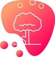 icono de vector de árbol