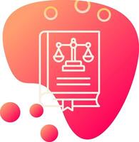 Law Book Vector Icon