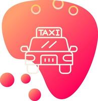 icono de vector de taxi