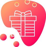 icono de vector de caja de regalo