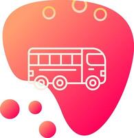 icono de vector de bus