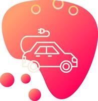 Electric Car Vector Icon