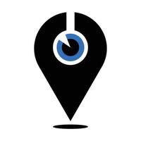 Geolocation icon in vector format.