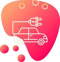 Electric Car Vector Icon