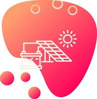 icono de vector de energía solar