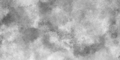 Abstract cloudy silver ink effect white paper texture, Old and grainy white or grey grunge texture, black and whiter background with puffy smoke, white background illustration. photo