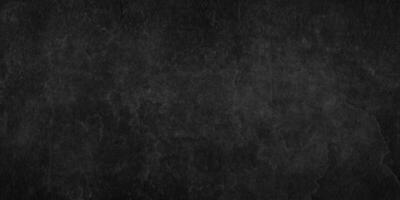 Close up of dark graphite or concrete surface texture, dark black grunge textured blackboard or chalkboard, monochrome slate grunge concrete wall or plaster, distressed overlay concrete texture. photo
