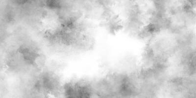 Abstract cloudy silver ink effect white paper texture, Old and grainy white or grey grunge texture, black and whiter background with puffy smoke, white background illustration. photo