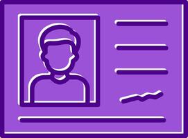 Identification Card Vector Icon