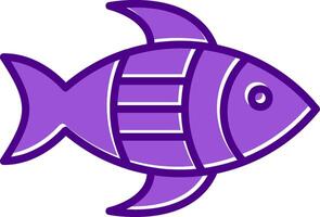 icono de vector de pescado