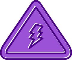 Electrical Danger Sign Vector Icon