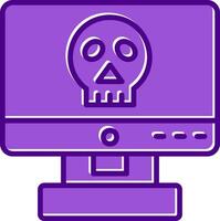 Computer Hacking Vector Icon