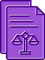 Legal Document Vector Icon