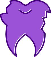 Broken Tooth Vector Icon