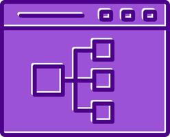 Online Flowchart Vector Icon