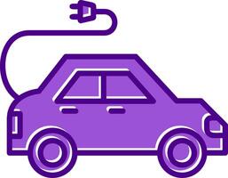 Electric Car Vector Icon