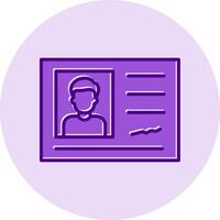 Identification Card Vector Icon