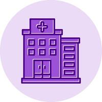 icono de vector de hospital