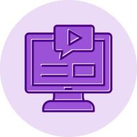 Online Course Vector Icon