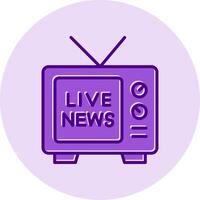 Live News Vector Icon