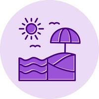 Beach Vector Icon