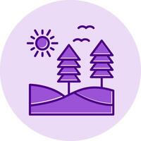 icono de vector de bosque