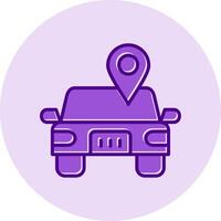 Car Location Vector Icon