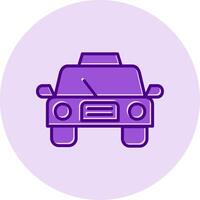 icono de vector de taxi